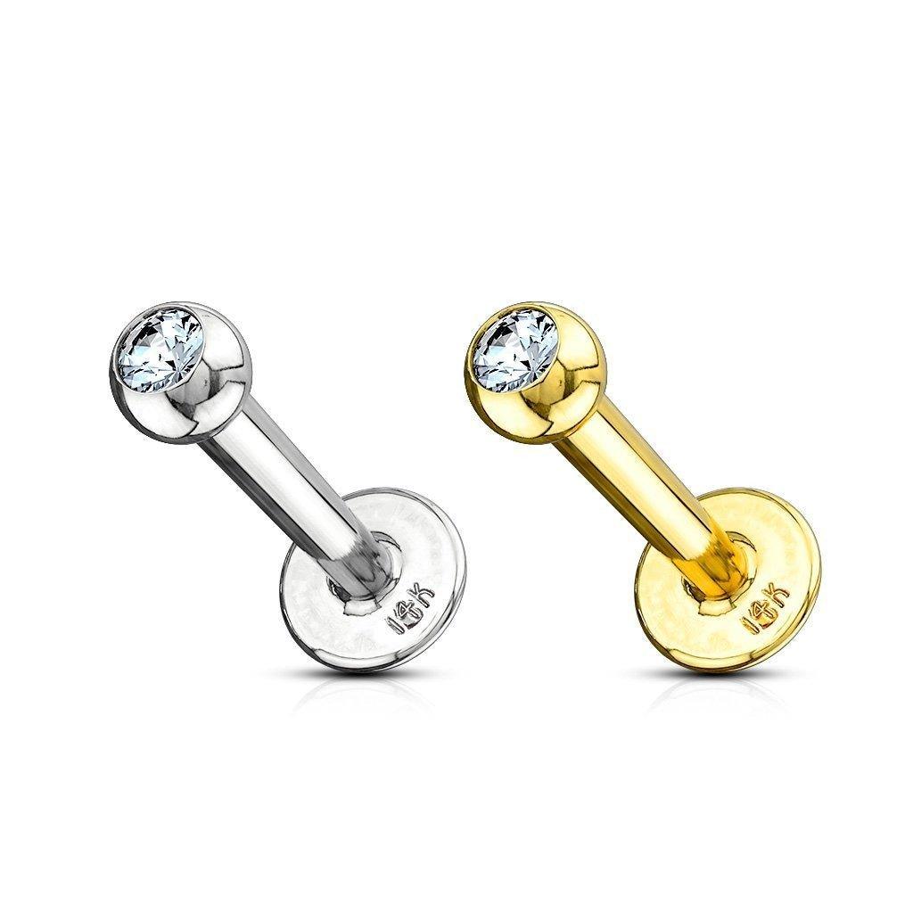 Body Gems Authentic Real Gold Piercing Jewellery — My Body Piercing Jewellery