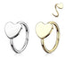 14kt Gold Heart Twist Ring 20G 8mm-My Body Piercing Jewellery