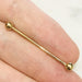 14kt Gold Industrial Bar 14G-My Body Piercing Jewellery