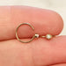 14kt Gold Opal Ring 20G 8mm-My Body Piercing Jewellery