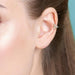 Body Jewelry - Triangle Flower Cartilage Bar 16G
