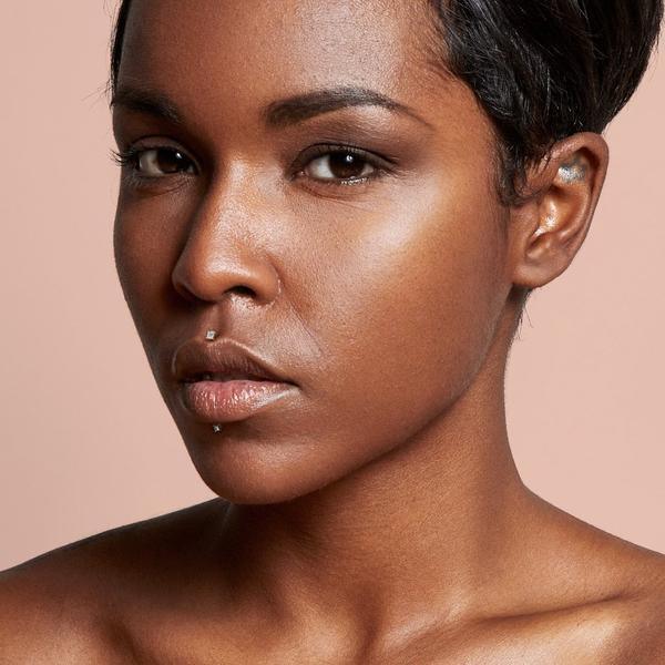 14kt Gold Square Gem Bioflex Labret 16G-My Body Piercing Jewellery