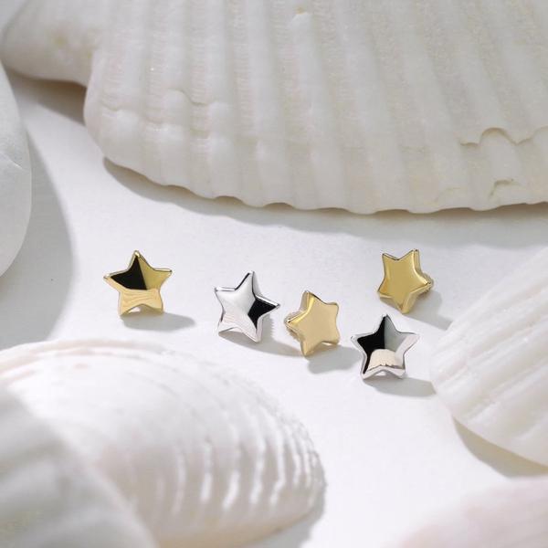 14kt Gold Star Dermal Top 14G-My Body Piercing Jewellery
