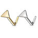 14kt Gold Triangle Nose L Bend 20G-My Body Piercing Jewellery