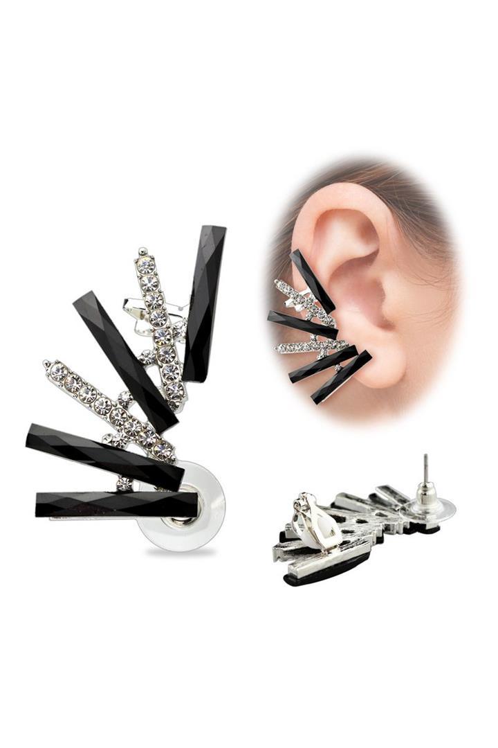 Paved Earring Crawler - Right (Single)-My Body Piercing Jewellery