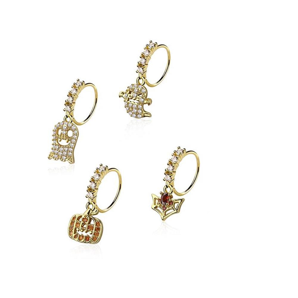 4pc Nose Ring 20G Halloween