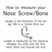 2mm Gem Nose Bone 22G 20G 18G-My Body Piercing Jewellery