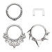 3pc Twist Rings and Retainer 16G (2)