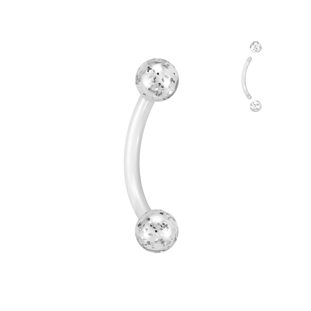 Bioflex Glitter/Solid Curve 16G