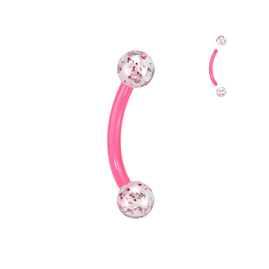 Bioflex Glitter/Solid Curve 16G