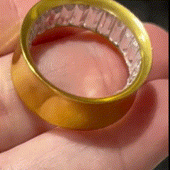 Centre Gem Gold Tunnel 10-25mm