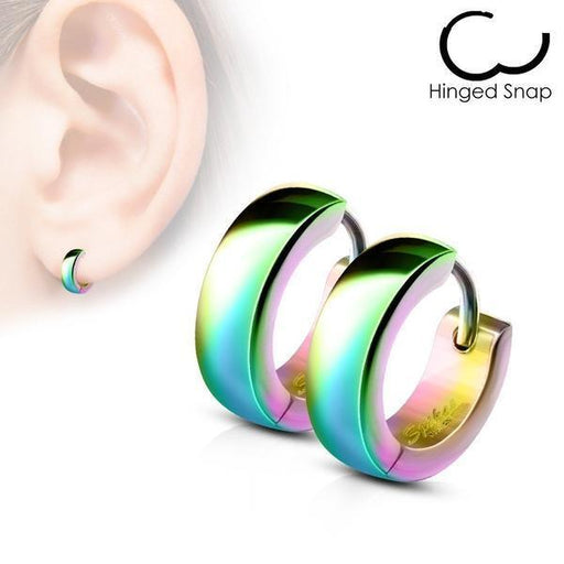 Domed Huggies Earrings Pair
