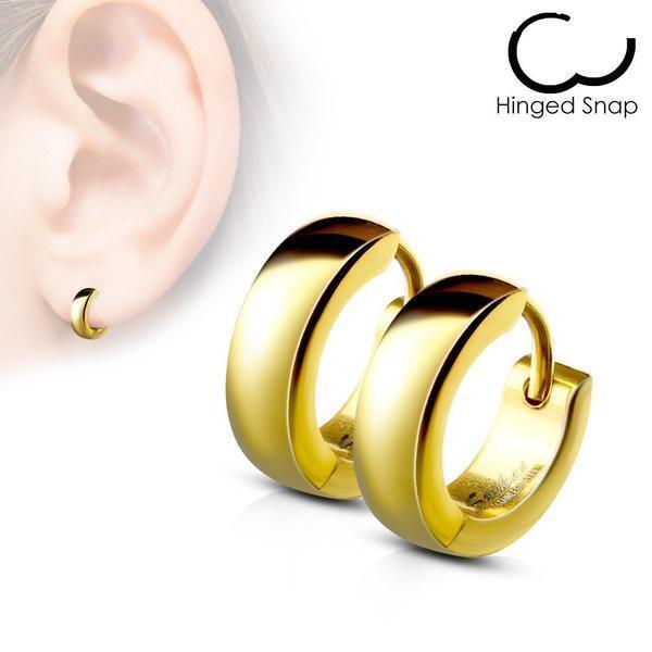 Domed Huggies Earrings Pair