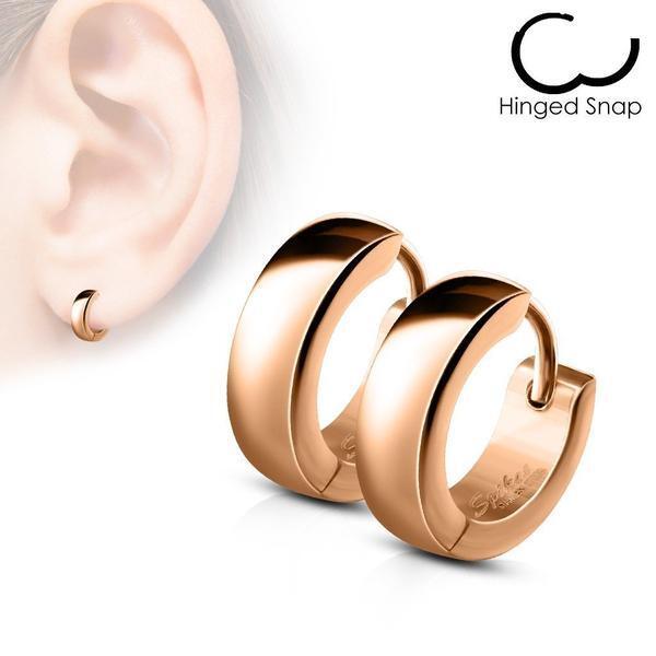 Domed Huggies Earrings Pair