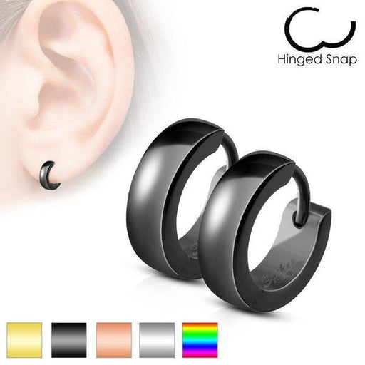 Domed Huggies Earrings Pair