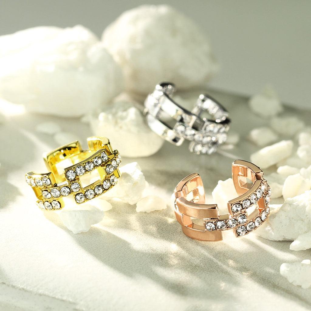 Gem Links Non-Piercing Ear Cuff-My Body Piercing Jewellery