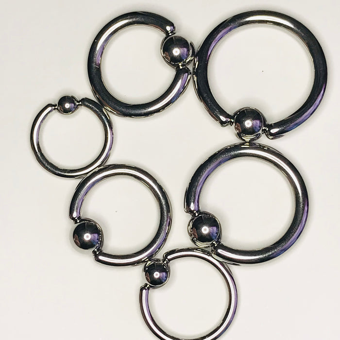 Large Gauge Captive Ring 12G - 8G