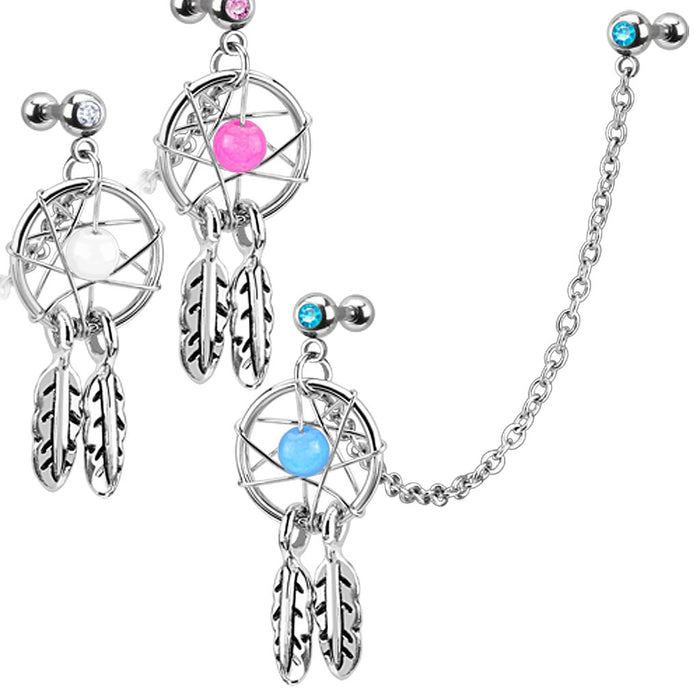 Dreamcatcher Cartilage Chain 16G
