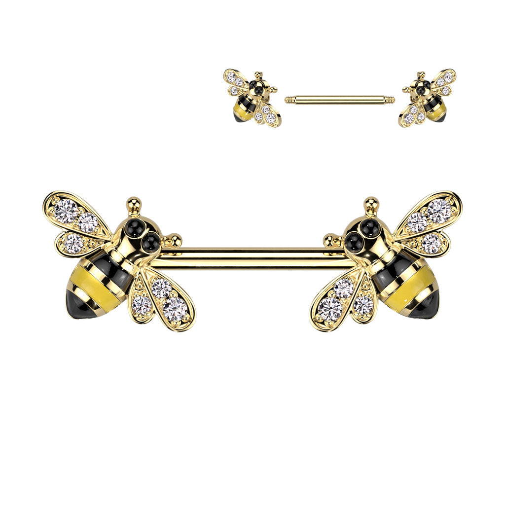 Bee Nipple Bar 14G (Single)
