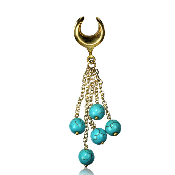 Turquoise Dangle Saddle Spreader PAIR
