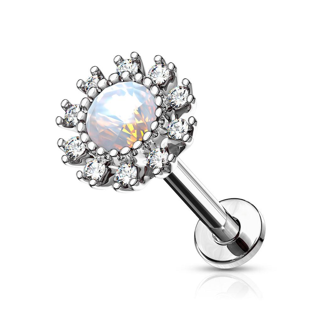 Opalite Centre I.T. Labret 16G-My Body Piercing Jewellery