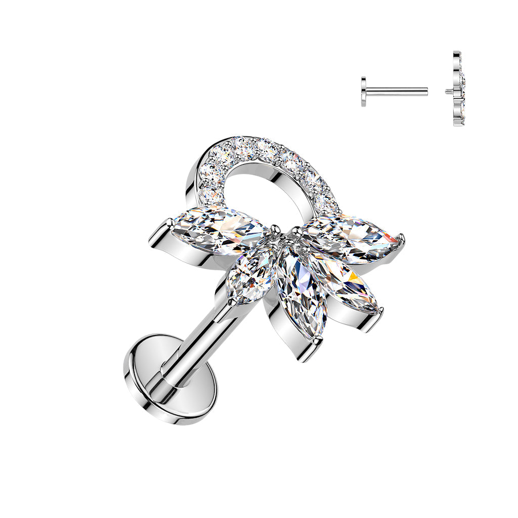 Marquise Wreath Labret 16G