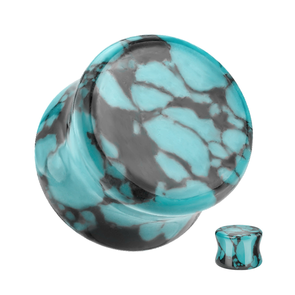 Teal Turquoise Plug 6mm - 25mm