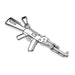 Rifle Stainless Steel Pendant-My Body Piercing Jewellery