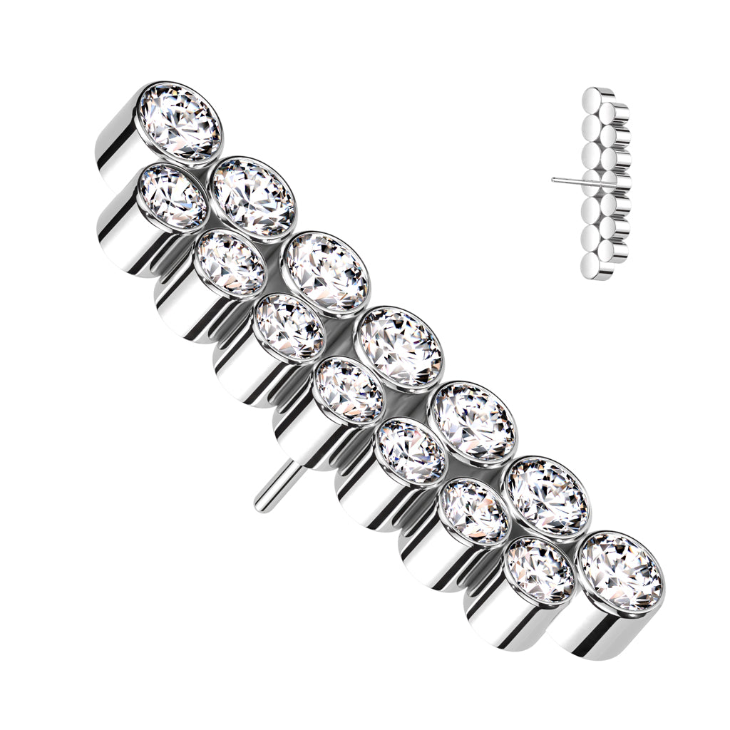 Titanium Threadless Double Line End