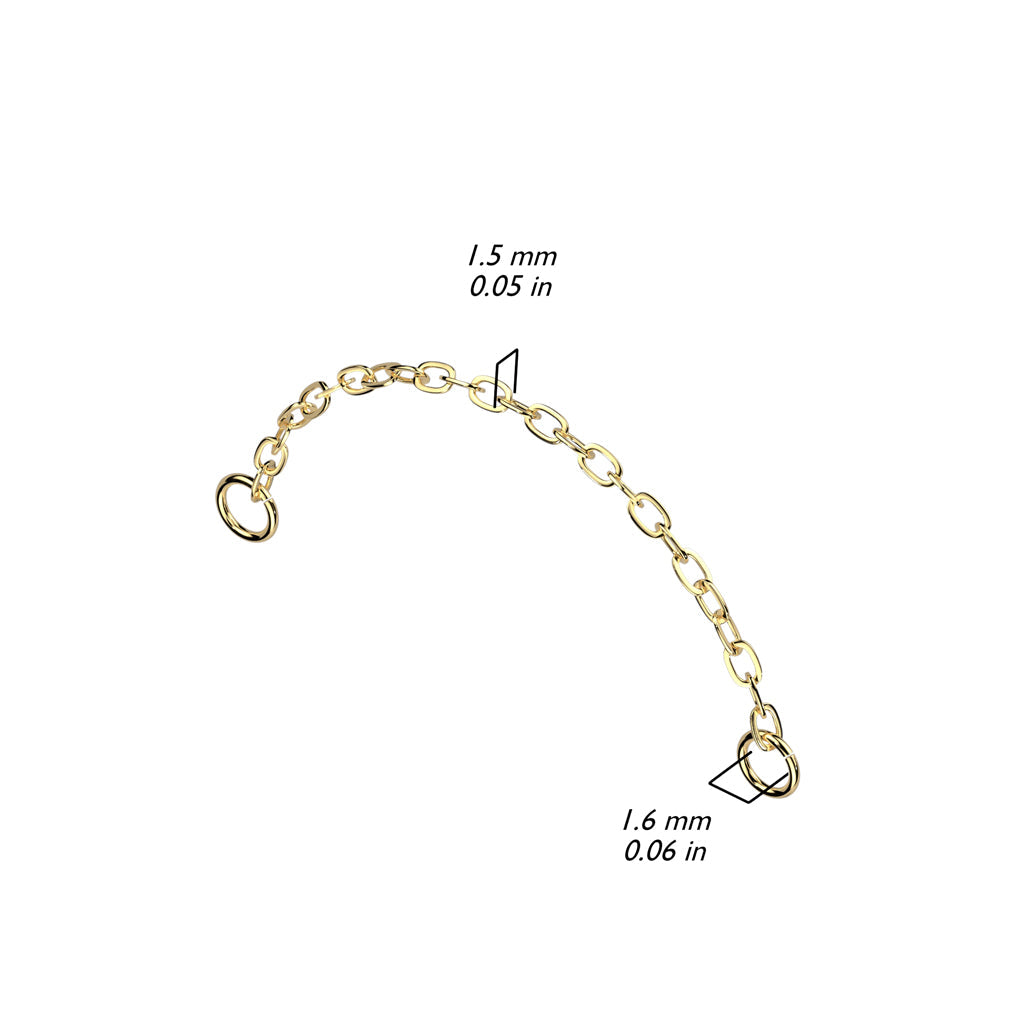 Titanium Single Connector Chain