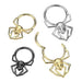 Spider Skull Hinged Ring – Silver, Black or Gold PVD 316L Surgical Steel Septum, Daith & Helix Piercing