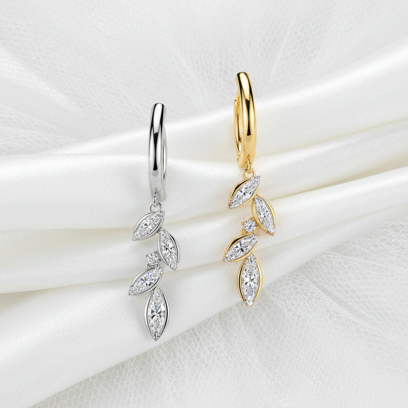 Vine Dangle Hinged Belly Bar 14G