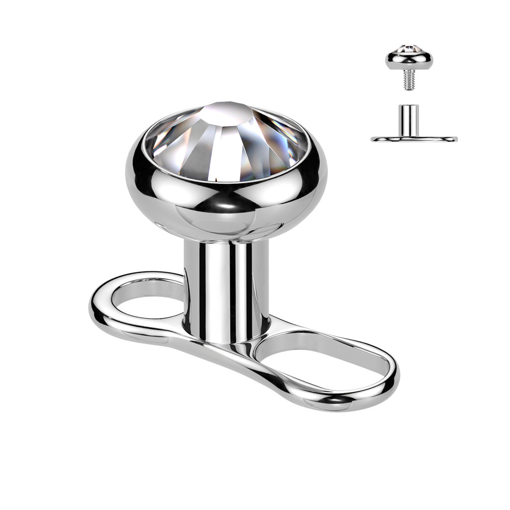 Titanium Dermal Anchor 2 Hole