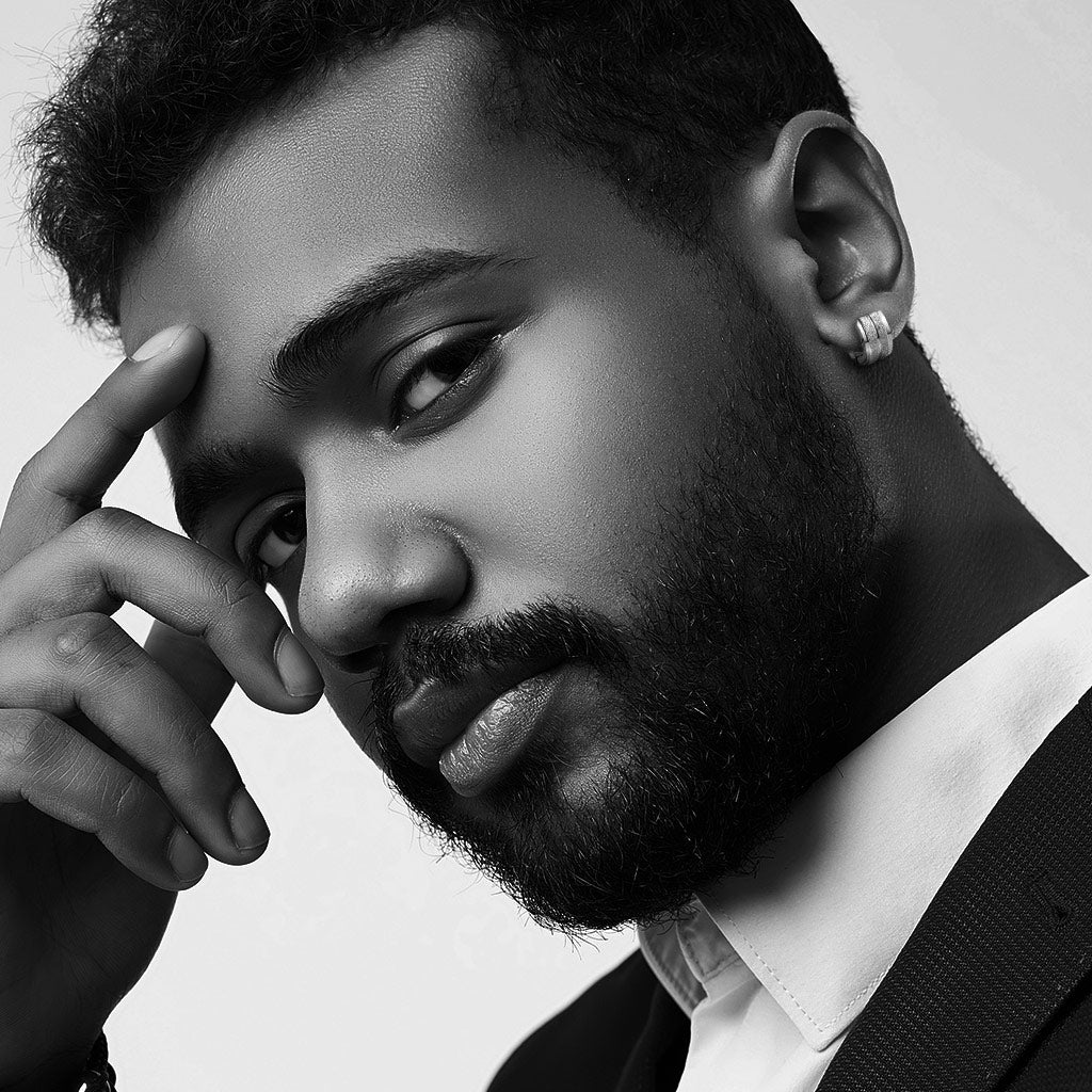 Sandblasted Huggies Earrings Pair