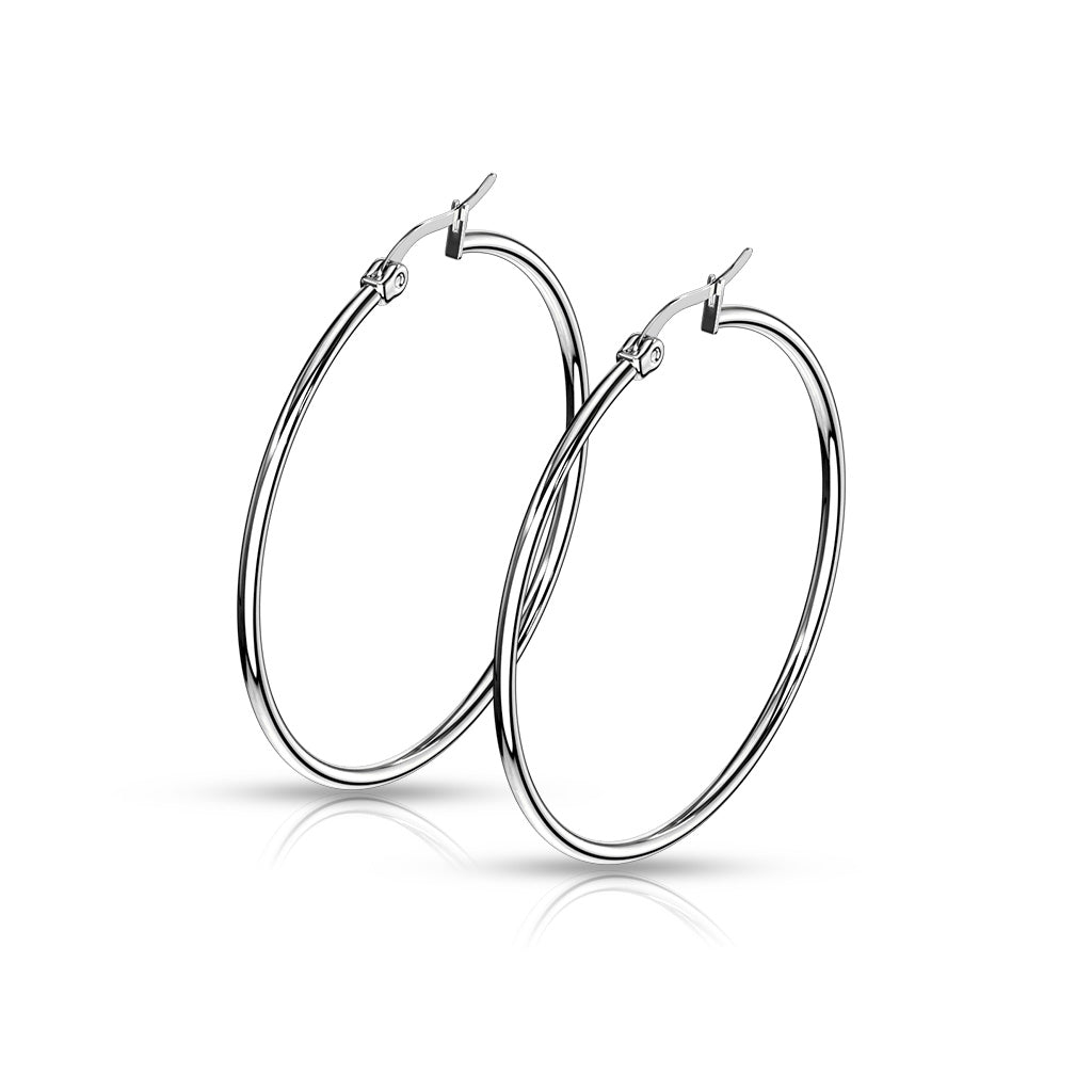 Hoop Earrings Pair 10mm - 75mm