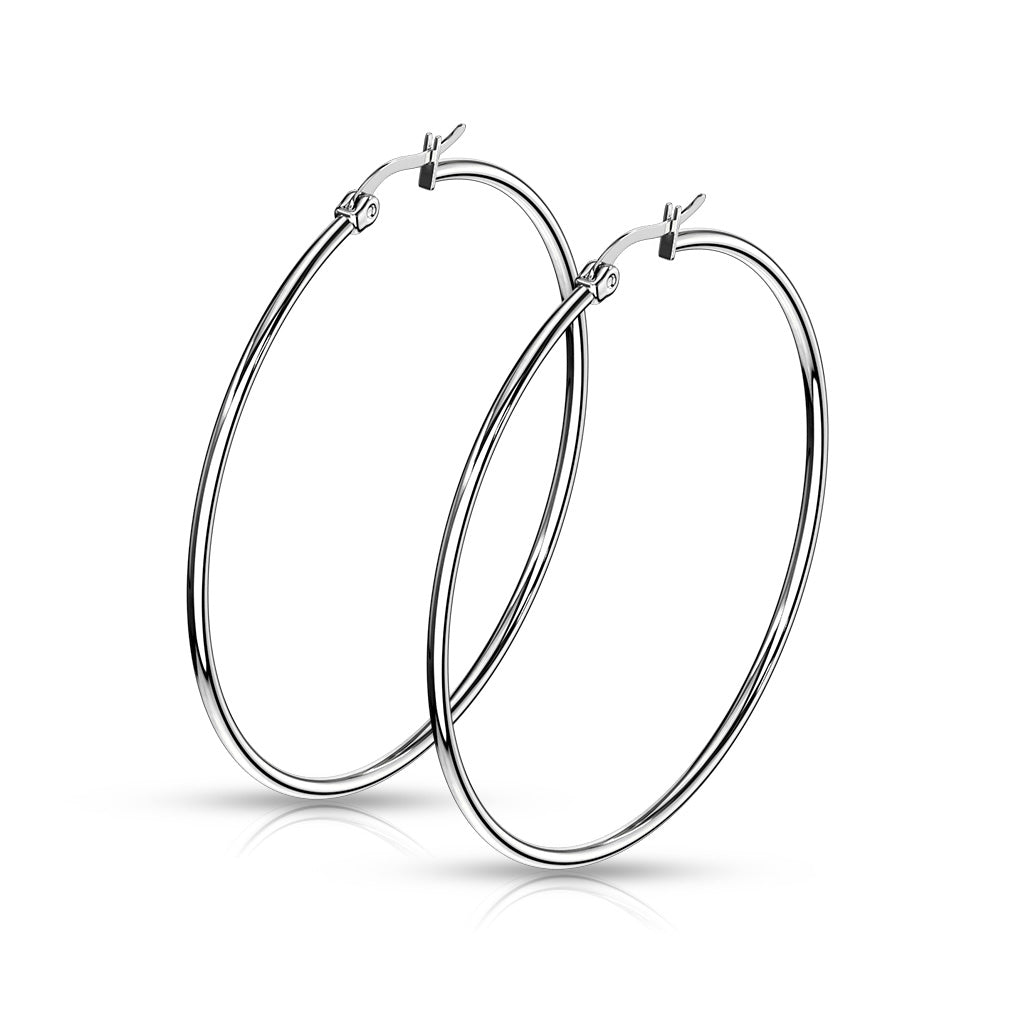 Hoop Earrings Pair 10mm - 75mm