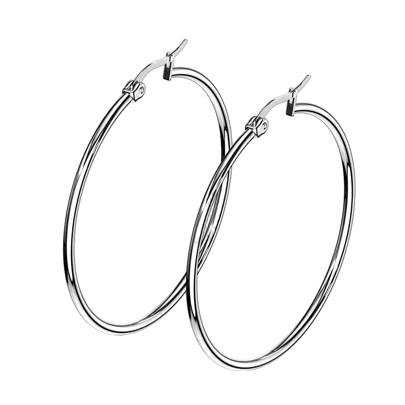 Hoop Earrings Pair 10mm - 75mm