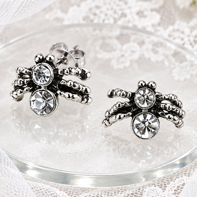 Gem Spider Earring Pair