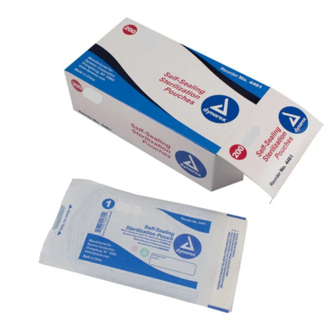 Self Seal Sterilization Pouch 3.5"x5.25" Medium (200pc/Box)