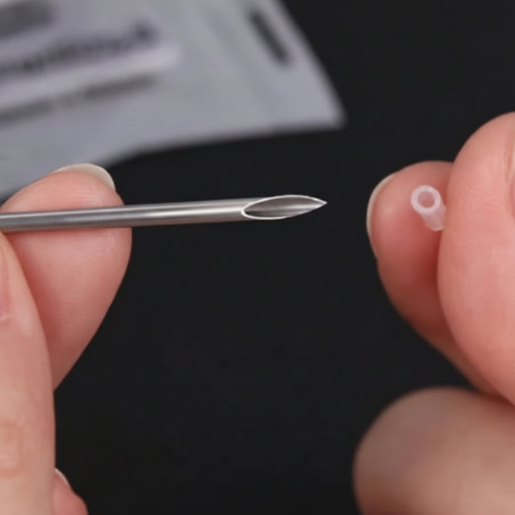 Sterilized 2" Steel Piercing Needle 10pc