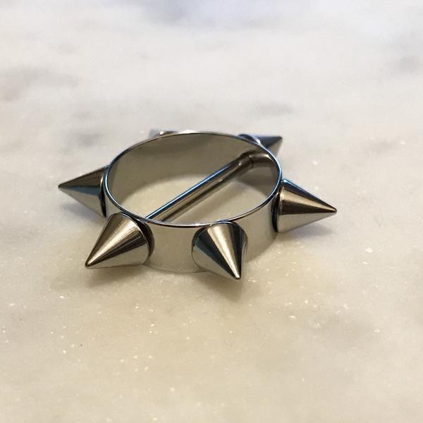 Spike Nipple Shield 14G (Single)