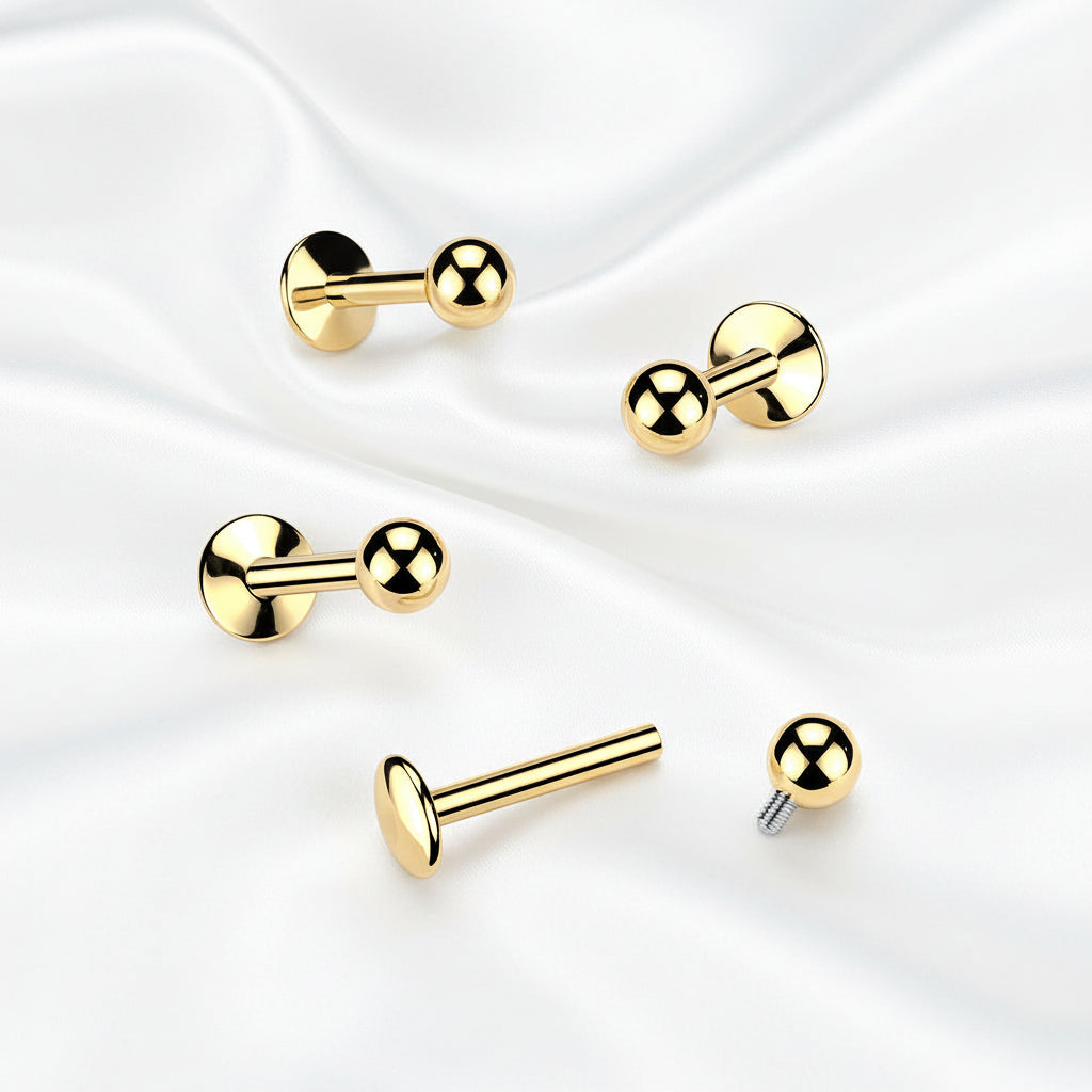 24kt Gold Plated Titanium I.T. Labret