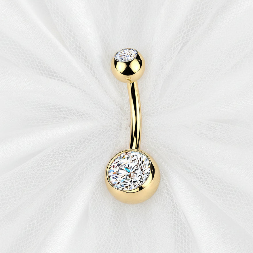24kt Gold Plated Titanium I.T. Belly Bar