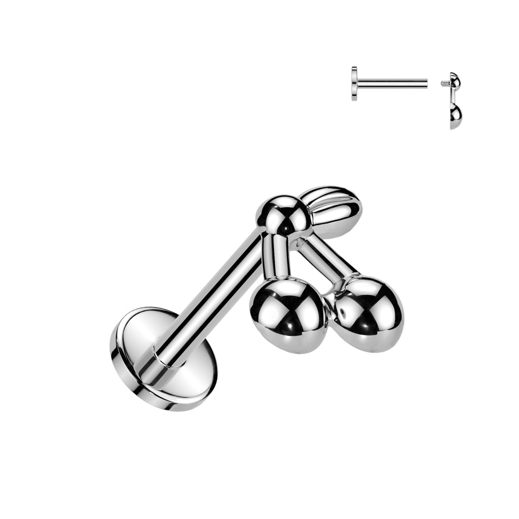 Titanium Cherry Labret 16G