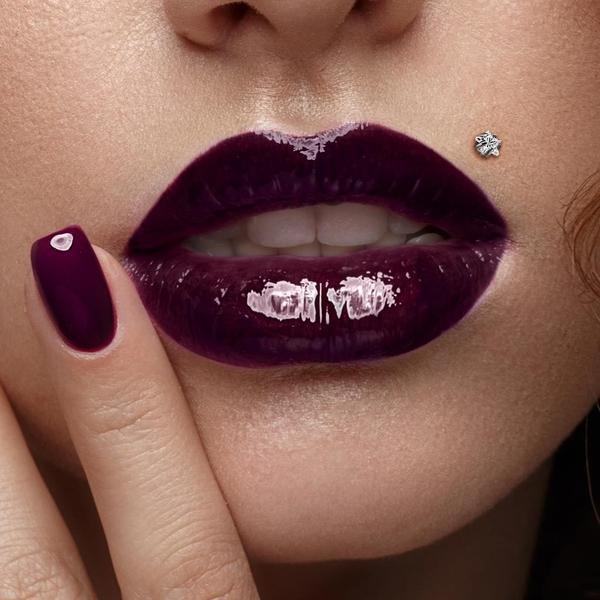 Titanium Prong Star Labret 16G