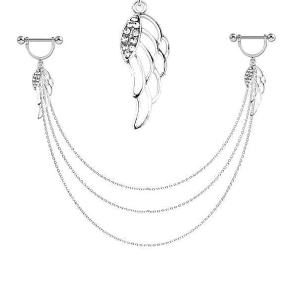 Angel Wings Nipple Chain-My Body Piercing Jewellery