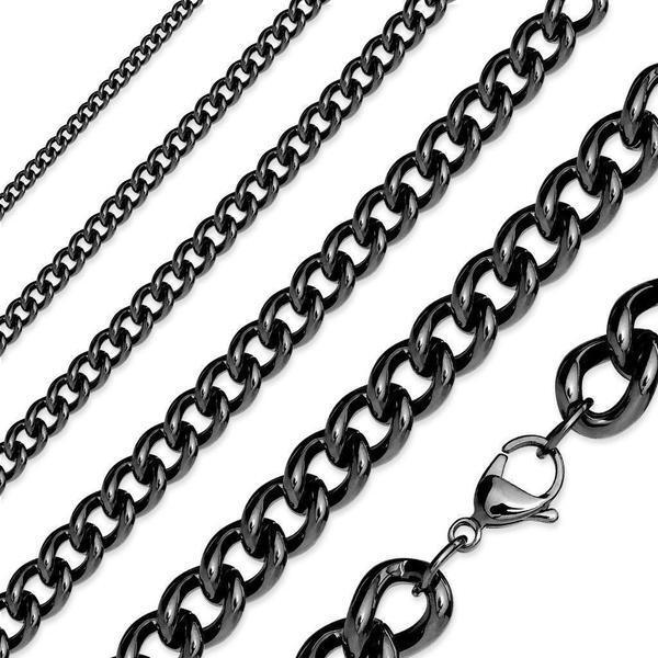 Black PVD Curb Chain-My Body Piercing Jewellery