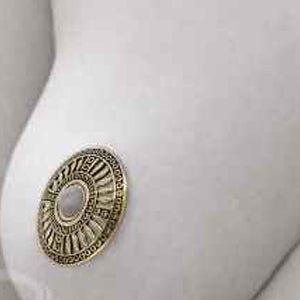 Brass Nipple Disc (Single) (No Barbell)-My Body Piercing Jewellery