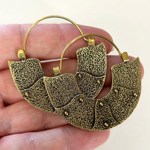 Brass Rivet Basket Earring PAIR - My Body Piercing Jewellery