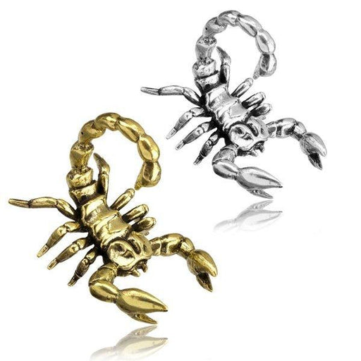 Brass Scorpion Ear Weights PAIR-My Body Piercing Jewellery